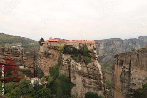 The Monastery of Varlaam, surrounded by high rock formations