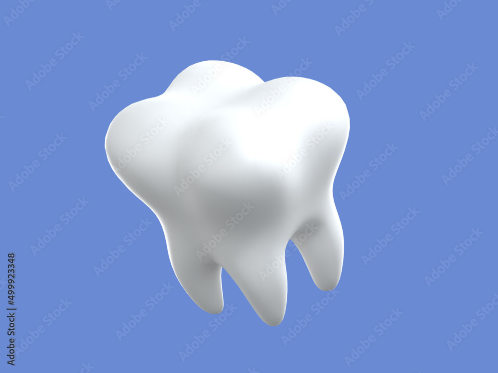 3D Rendering Medical Icon - White tooth 3D Rendering Medical Icon - White tooth