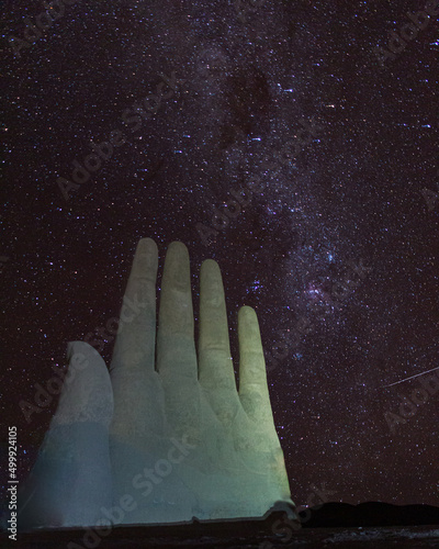 hand with stars