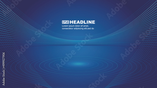 Blue line still Life exhibition hall Exhibition stand technology sense of space background