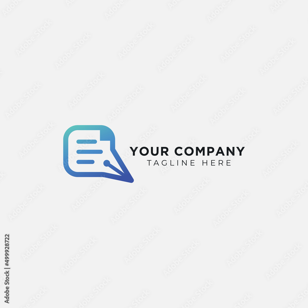 Simple Pen Story logo education writer Simple Pen Story logo education writer