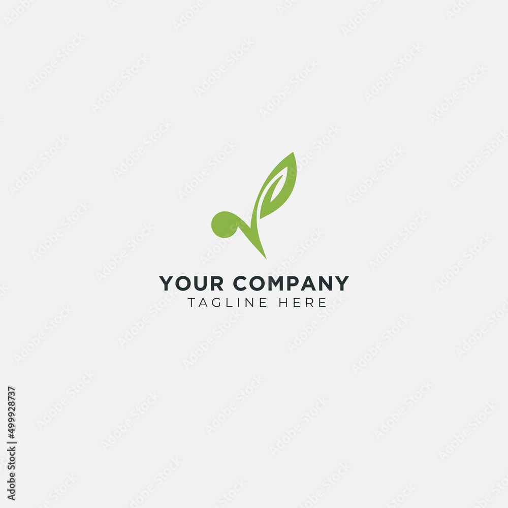 green leaf minimalist logo nature environment green leaf minimalist logo nature environment