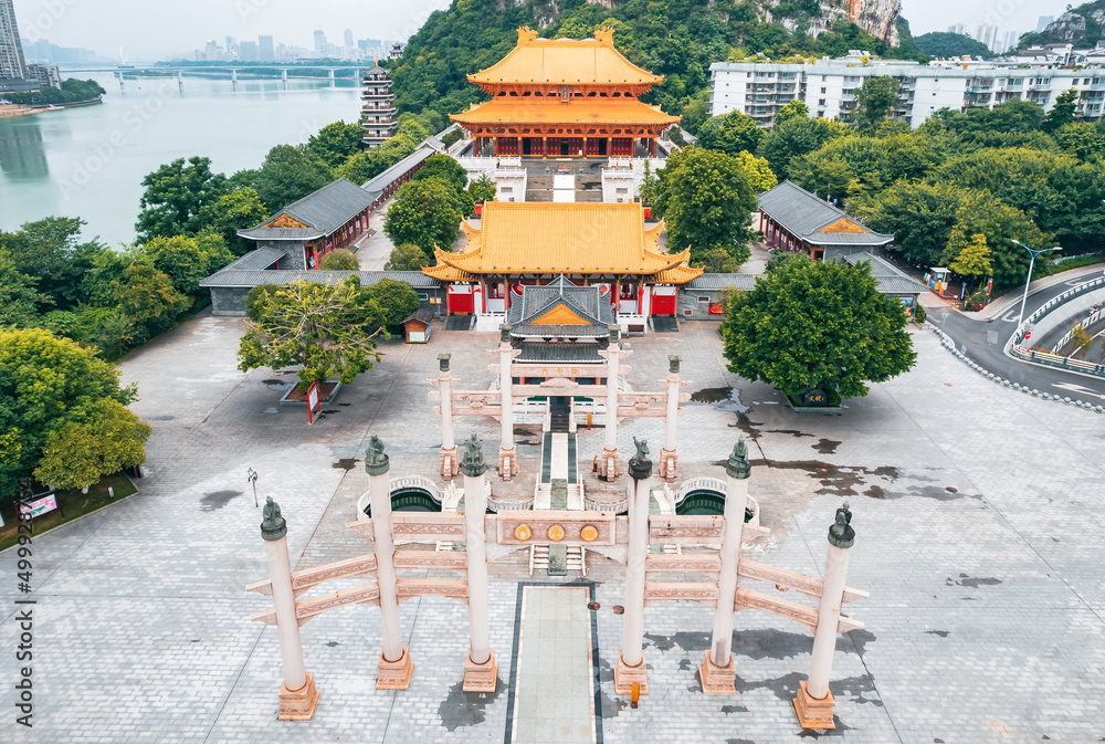 Obraz premium Confucian temple in Liuzhou, Guangxi, China