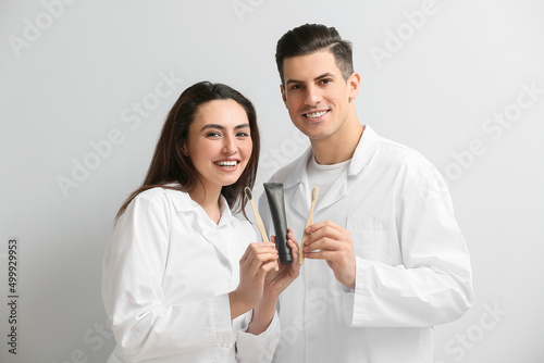Young couple with activated...