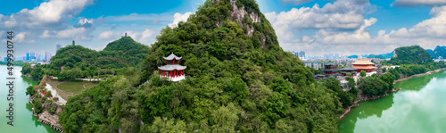 Photography Panlong Mountain Park and Liuzhou Temple, Liuzhou City, Guangxi province, China