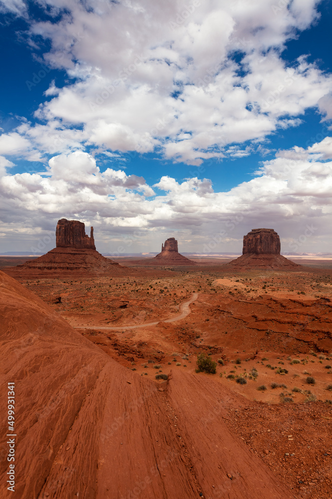 Naklejka premium Desert landscape in Monument Valley, Arizona