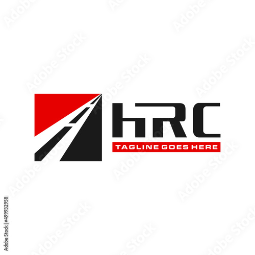 asphalt road construction illustration logo