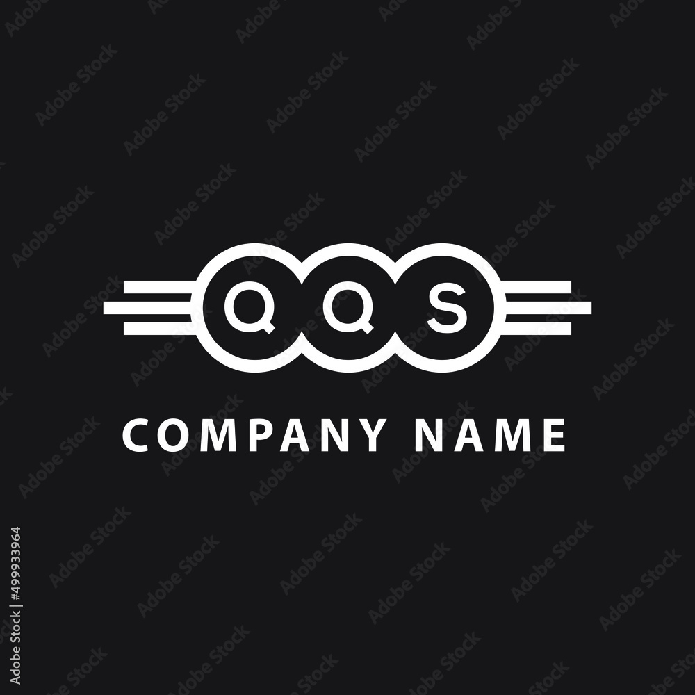 QQS  letter logo design on black background. QQS   creative initials letter logo concept. QQS  letter design.
