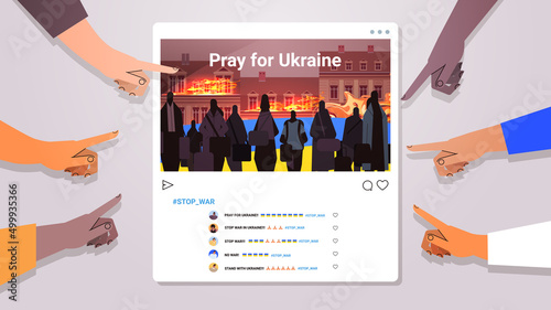 Ukrainian refugees fleeing russian aggression against Ukraine stop war concept