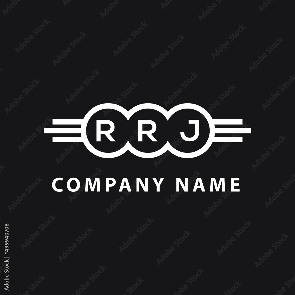 RRJ letter logo design on black background. RRJ creative initials letter logo concept. RRJ letter design. RRJ letter logo design on black background. RRJ creative initials letter logo concept. RRJ letter design.