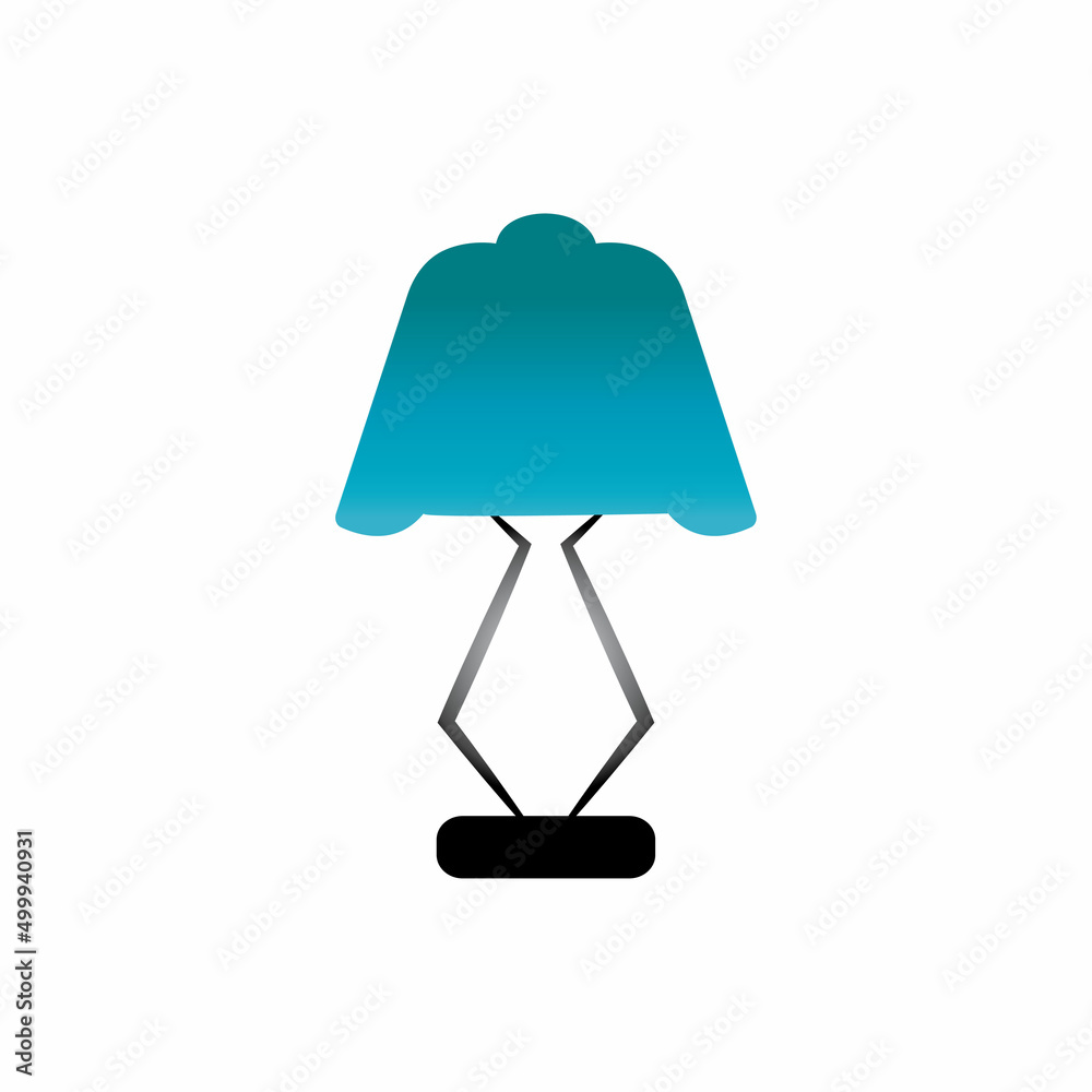 Bedroom lamp vector icon background Bedroom lamp vector icon background
