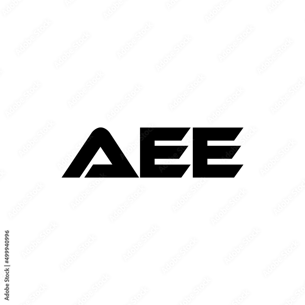 AEE letter logo design with white background in illustrator, vector logo modern alphabet font overlap style. calligraphy designs for logo, Poster, Invitation, etc.
