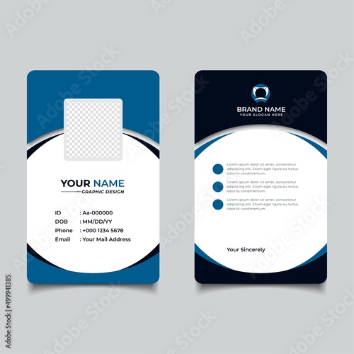 Modern and Clean Business id Card Template