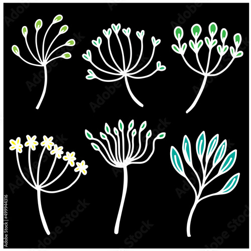vector leaf natural green plants