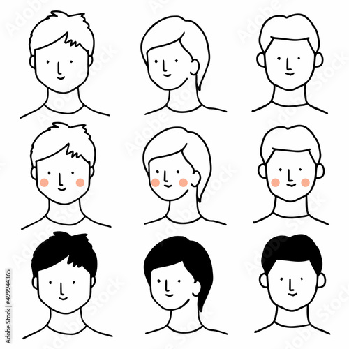 vector people doodle man