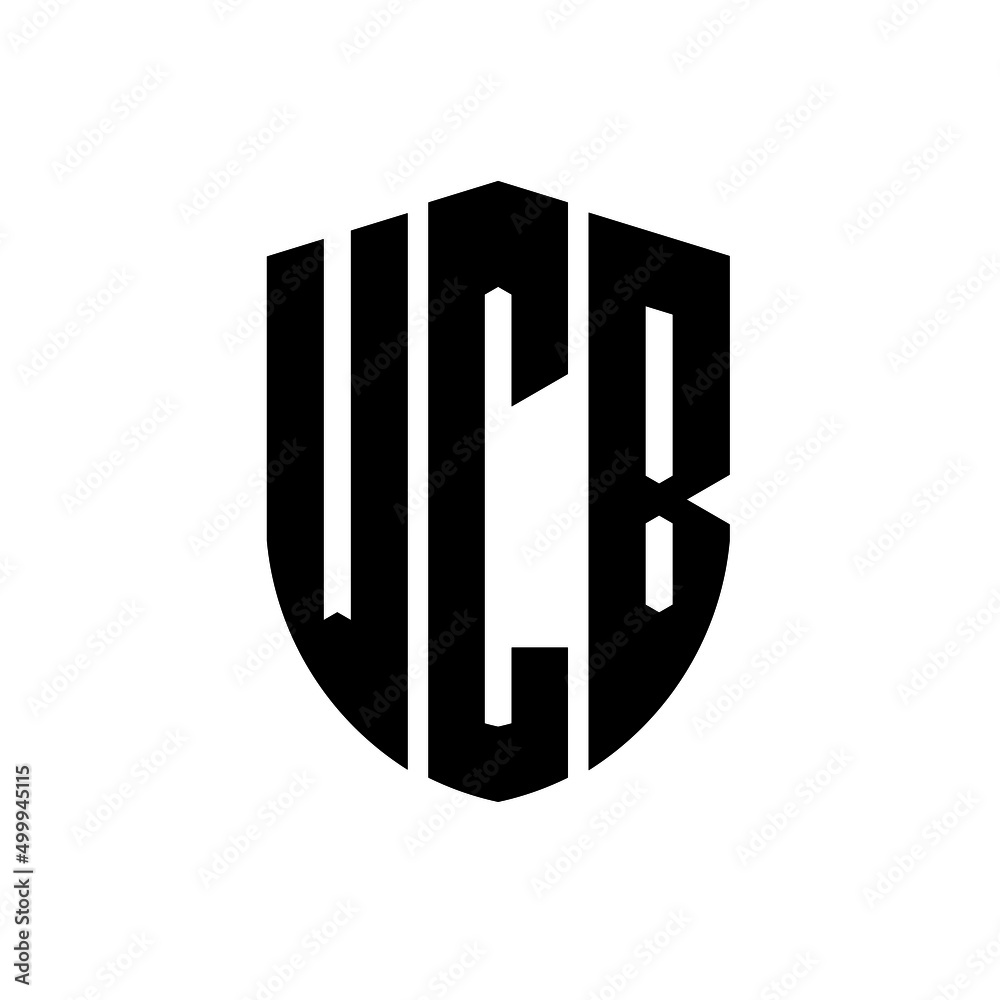 WCB letter logo design. WCB modern letter logo with black background