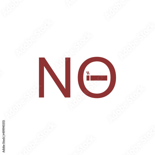 Free Download no smoking illustration, simple flat design vector - GFXLoad