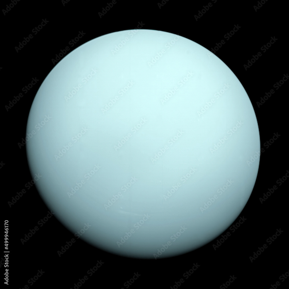 Planet Uranus and his cloudy atmosphere. Elements of this image were furnished by NASA.