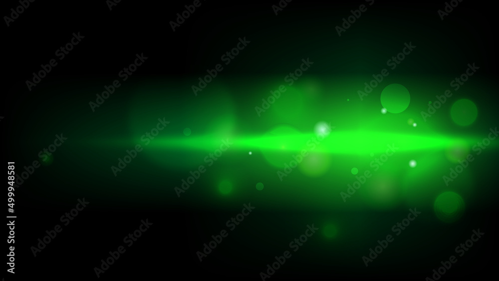 Green Light Bokeh Background, From Left Side Green Light Bokeh Background, From Left Side