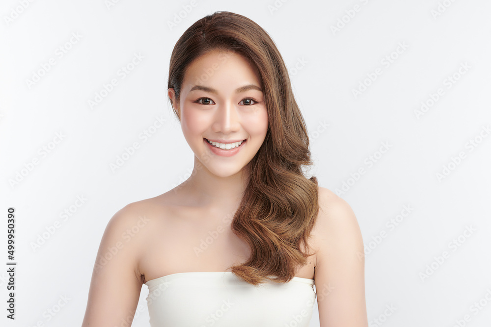 Beautiful young asian woman with clean fresh skin on white background, Face care, Facial treatment, Cosmetology, beauty and spa, Asian women portrait. Beautiful young asian woman with clean fresh skin on white background, Face care, Facial treatment, Cosmetology, beauty and spa, Asian women portrait.