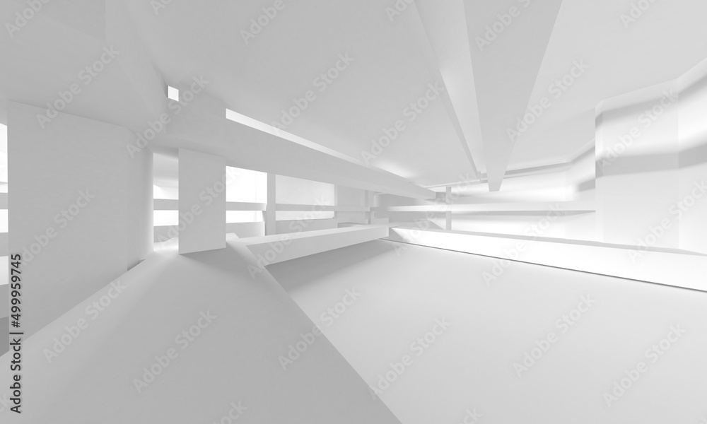 White Modern Background. Abstract Building Concept White Modern Background. Abstract Building Concept