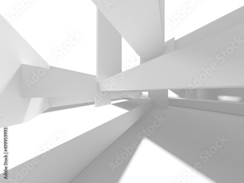 White Modern Background. Abstract Building Concept