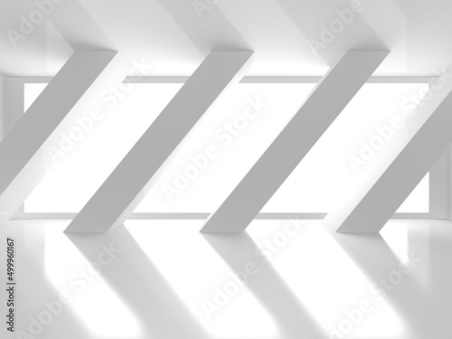 White Modern Background. Abstract Building Concept