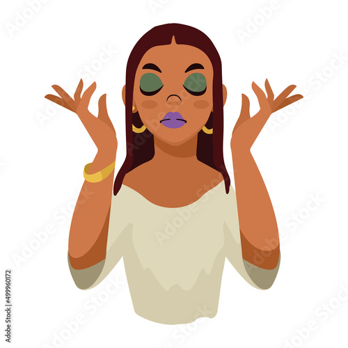afro woman fortune teller