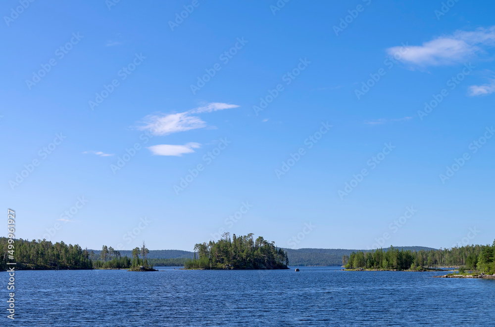 Lake landscape in the Murmansk region Lake landscape in the Murmansk region