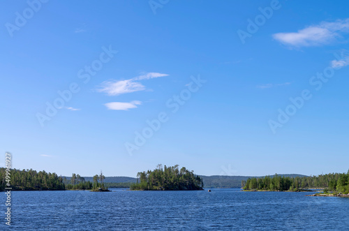 Lake landscape in the Murmansk region