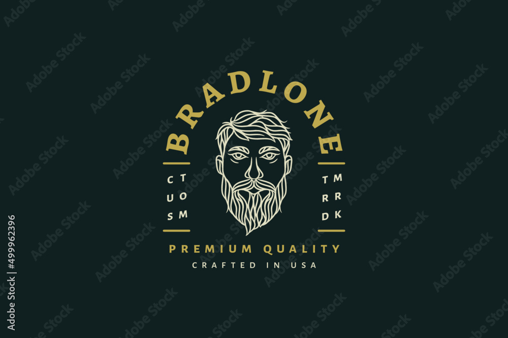 Fototapeta premium premium clothing logo badge vintage retro labels