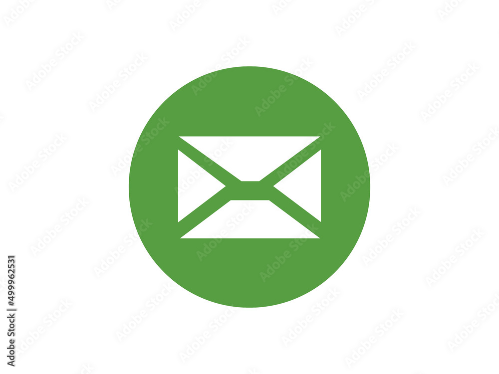 Email icon. A close envelope with notification of the message on an isolated background. Vector illustration Email icon. A close envelope with notification of the message on an isolated background. Vector illustration