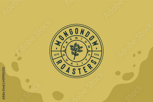 coffee badge vintage retro labels logo