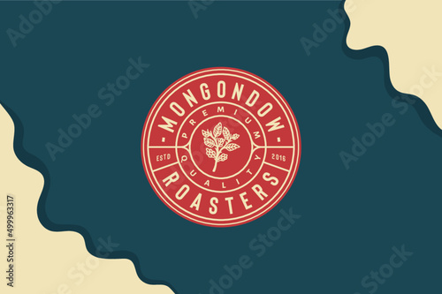 coffee badge vintage retro labels logo