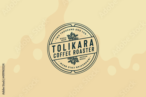 coffee badge vintage retro labels logo