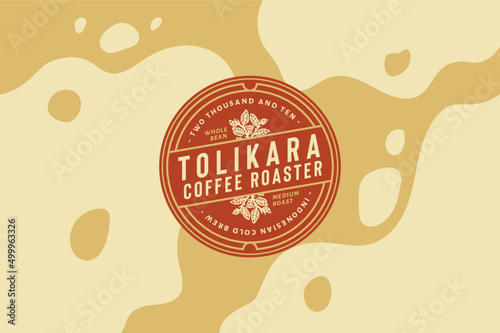 coffee badge vintage retro labels logo