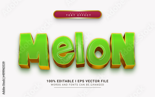 melon editable text effect