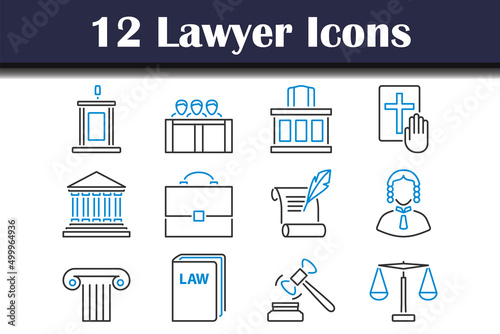 Lawyer Icon Set