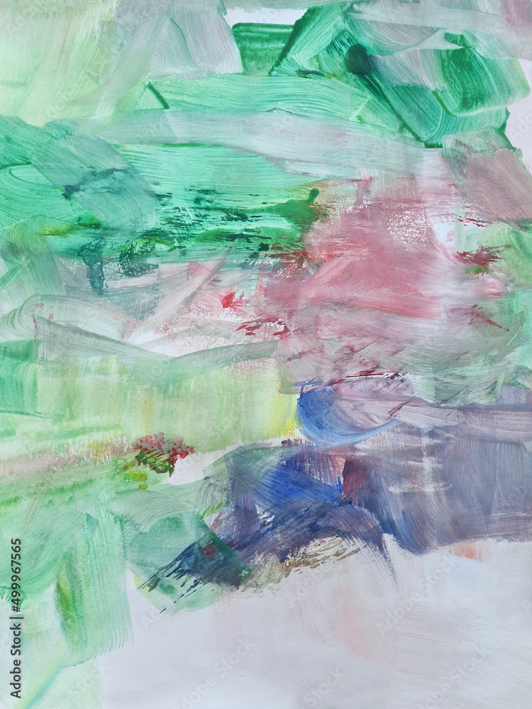 custom made wallpaper toronto digitalNature Abstract Spring Painting Background Landscape. Modern art. Contemporary art.