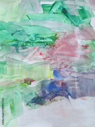 Wallpaper Mural Nature Abstract Spring Painting Background Landscape. Modern art. Contemporary art. Torontodigital.ca