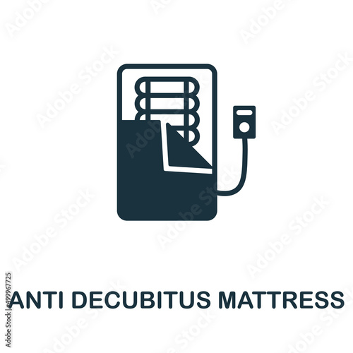 Anti Decubitus Mattress icon. Monochrome simple Anti Decubitus Mattress icon for templates, web design and infographics
