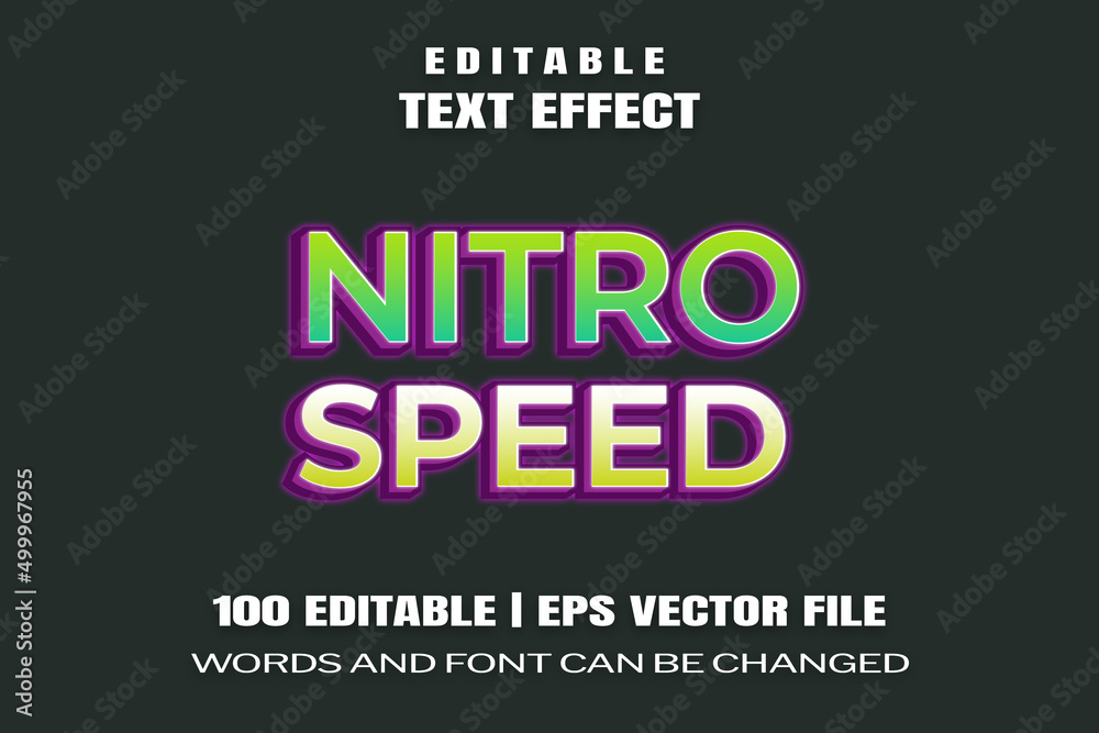text effects Nitro Speed text effects Nitro Speed