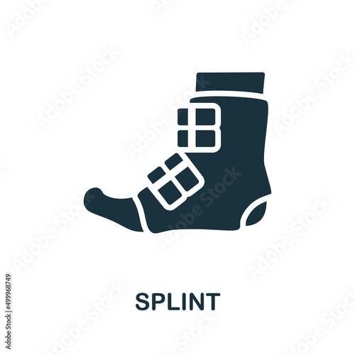 Splint icon. Monochrome simple Splint icon for templates, web design and infographics