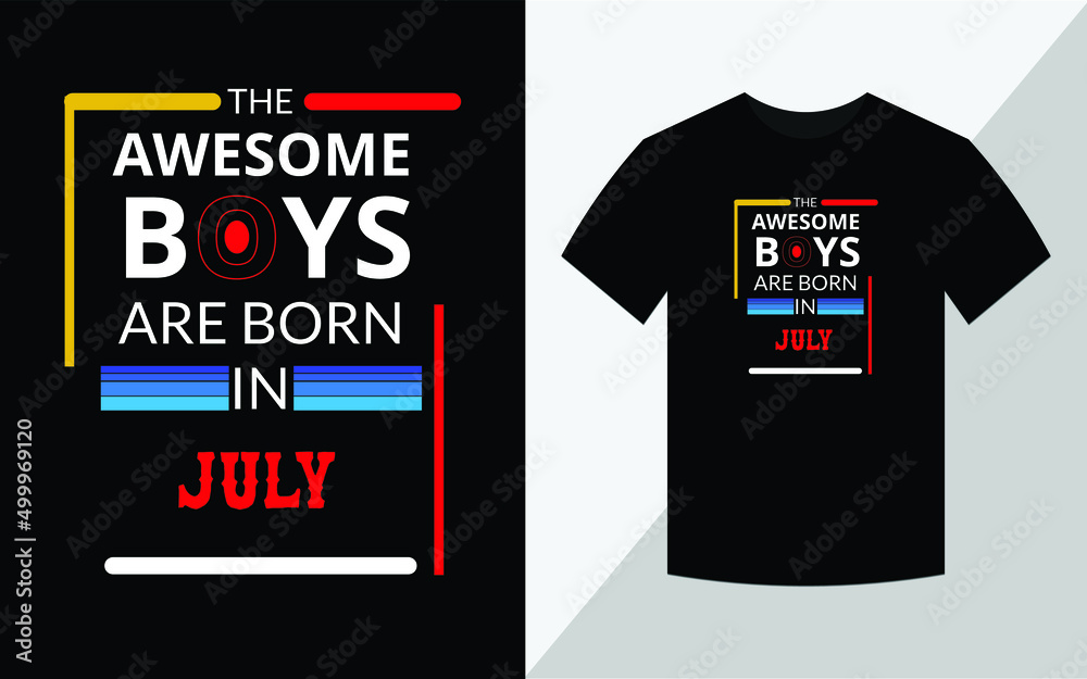 The awesome boys are born in July