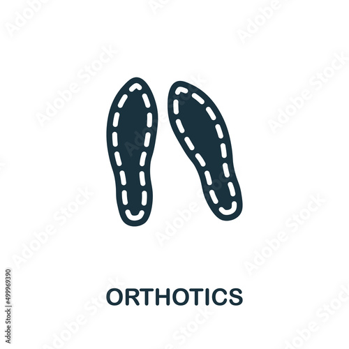 Orthotics icon. Monochrome simple Orthotics icon for templates, web design and infographics