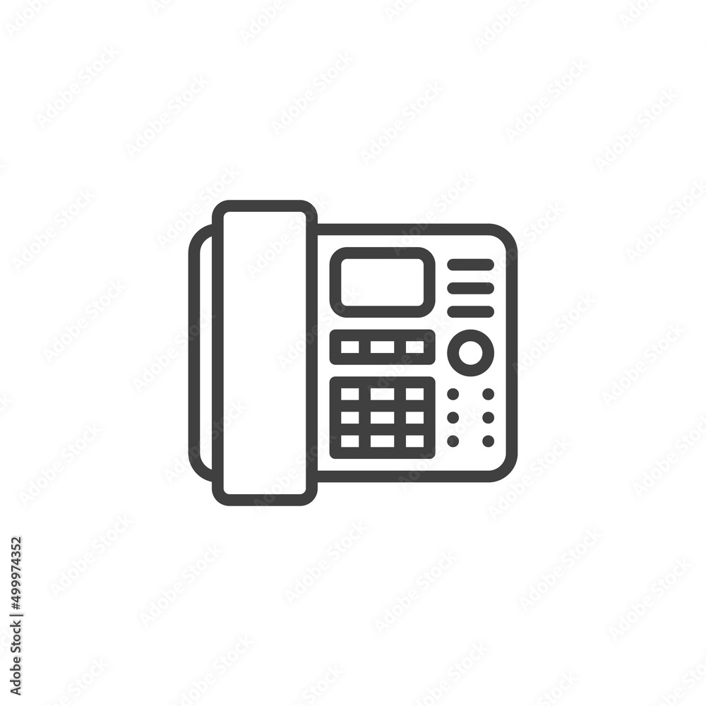 Office phone line icon
