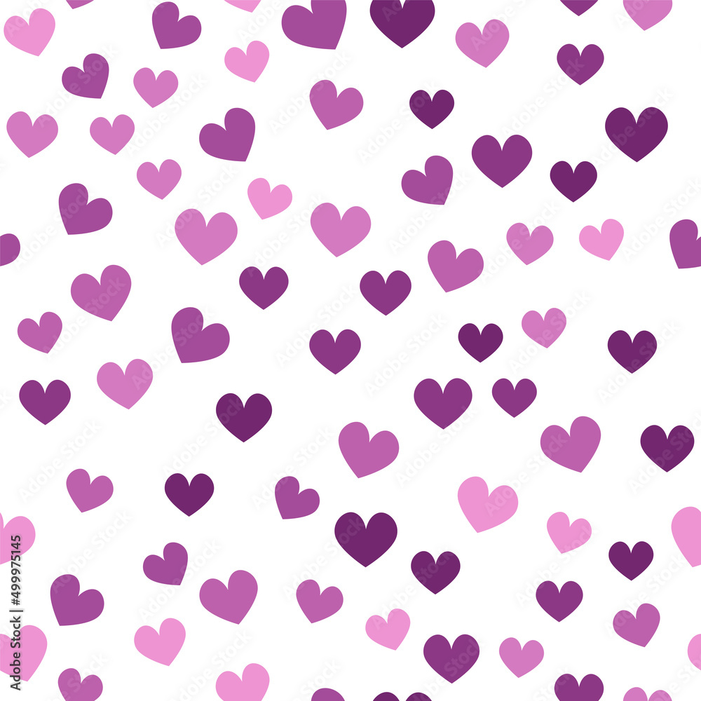 simple seamless pattern with hearts
