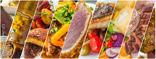 Fototapeta Naklejka Na Ścianę i Meble -  collage de spécialités culinaires de la gastronomie française 