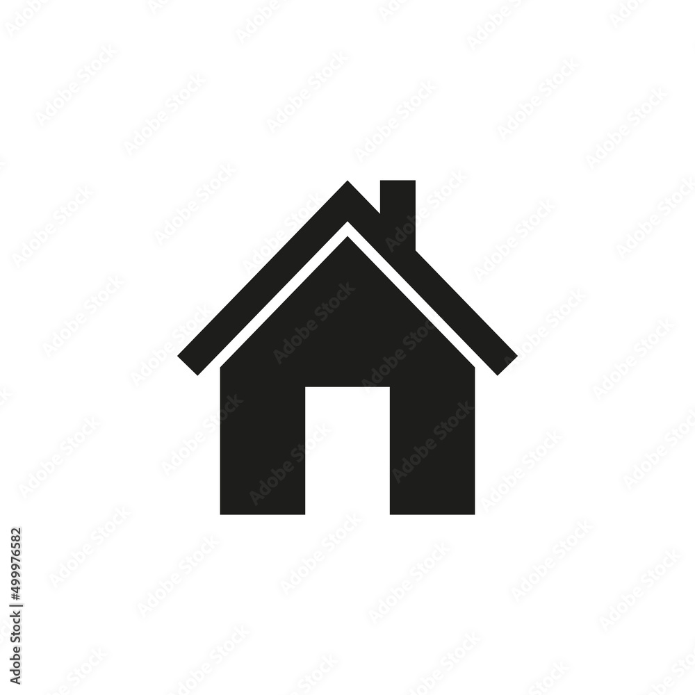 The icon of the house. Pictogram. Simple flat vector illustration on a white background. The icon of the house. Pictogram. Simple flat vector illustration on a white background.