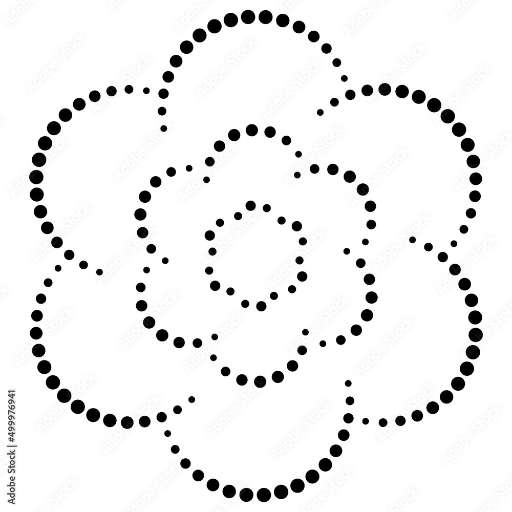 Dust cloud icon, sign dustiness with allergens and dirt in air